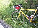 borrowed shorter stem (nap spot on El Perche climb from Monachil)