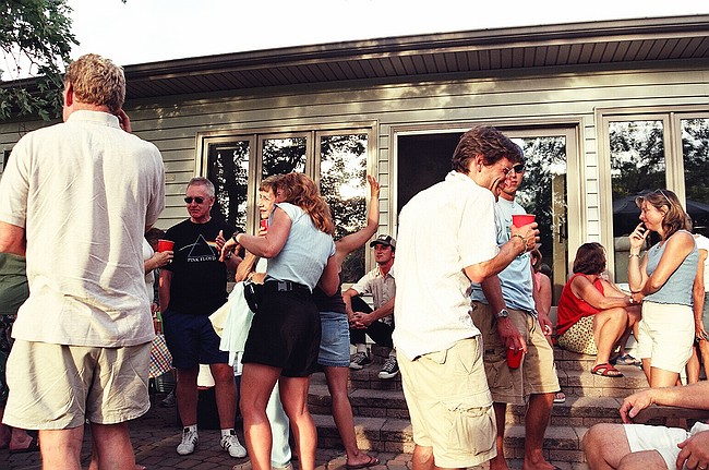 the party in full swing