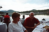 Chicago Deb and Dennis at her goodbye meal
