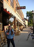 Dawn w/her Occidental Hotel: Buffalo, WY
