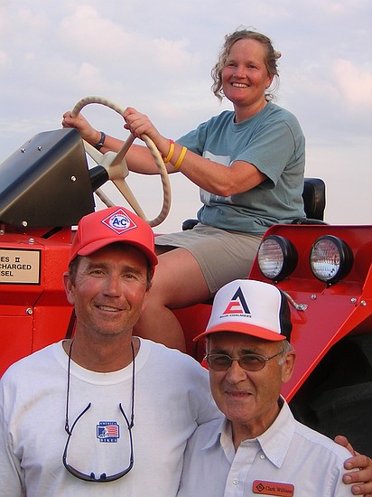 Jane with Gregg & his dad who collects A-C toys\nand gave us a preview the Upper Midwest meet