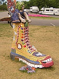 one of many decorative boots in town