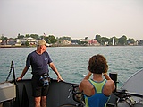 on the ferry to Sombra, ON
