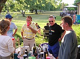 our English bartenders, Alan & Richie, on right