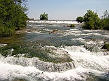 upstream rapids in Niagara River