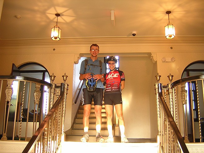 Matthew & Sue in the lobby