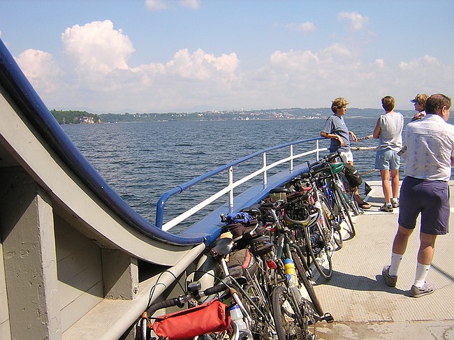 Lake Champlain ferry approaching Burlington, VT