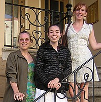 "the girls" at Carolyn's apartment in SF