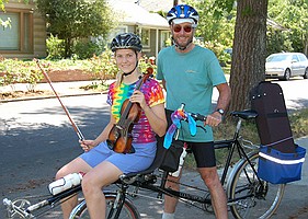Hazel Betz & Jack on the Counterpoint tandem